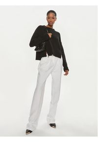 Pinko Sweter Armadillo 102241 A1CH Czarny Regular Fit. Kolor: czarny. Materiał: wełna #6