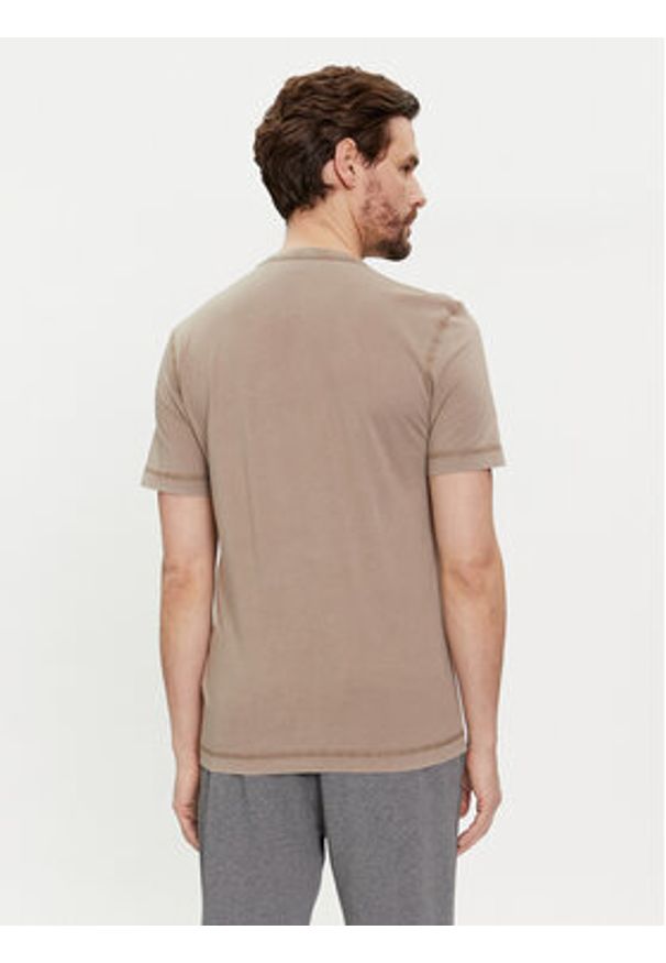 BOSS - Boss T-Shirt Tokks 50502173 Beżowy Regular Fit. Kolor: beżowy. Materiał: bawełna