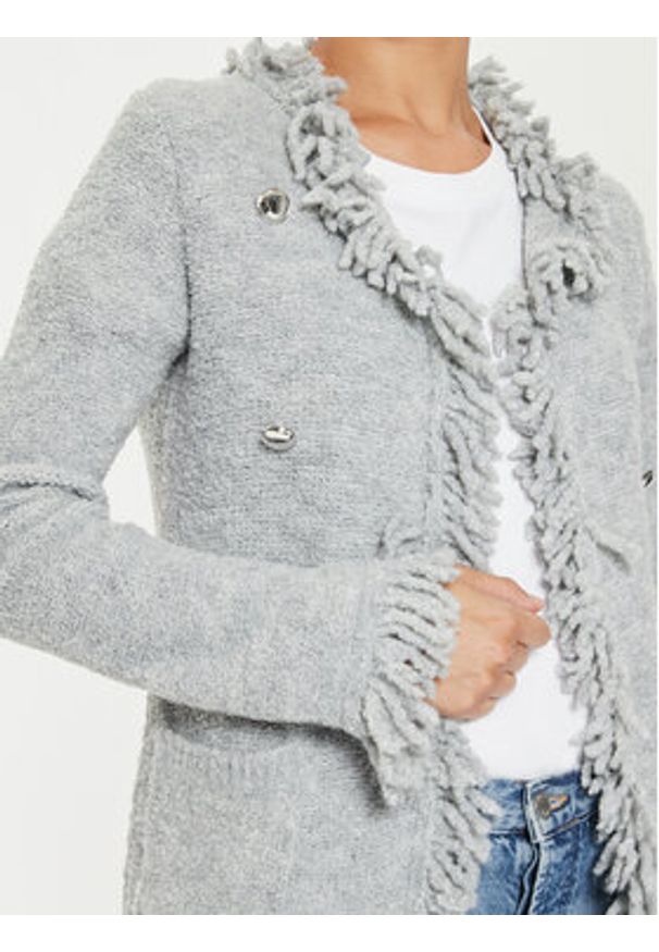 Marella Kardigan Regina 2423906024 Szary Regular Fit. Kolor: szary. Materiał: syntetyk