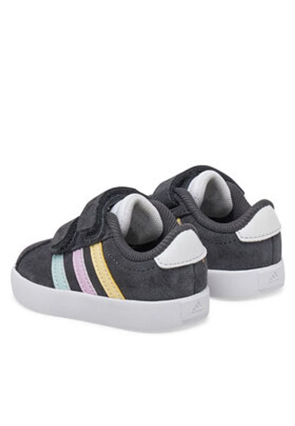 Adidas - adidas Sneakersy VL Court 3.0 JH6308 Szary. Kolor: szary. Materiał: zamsz, skóra