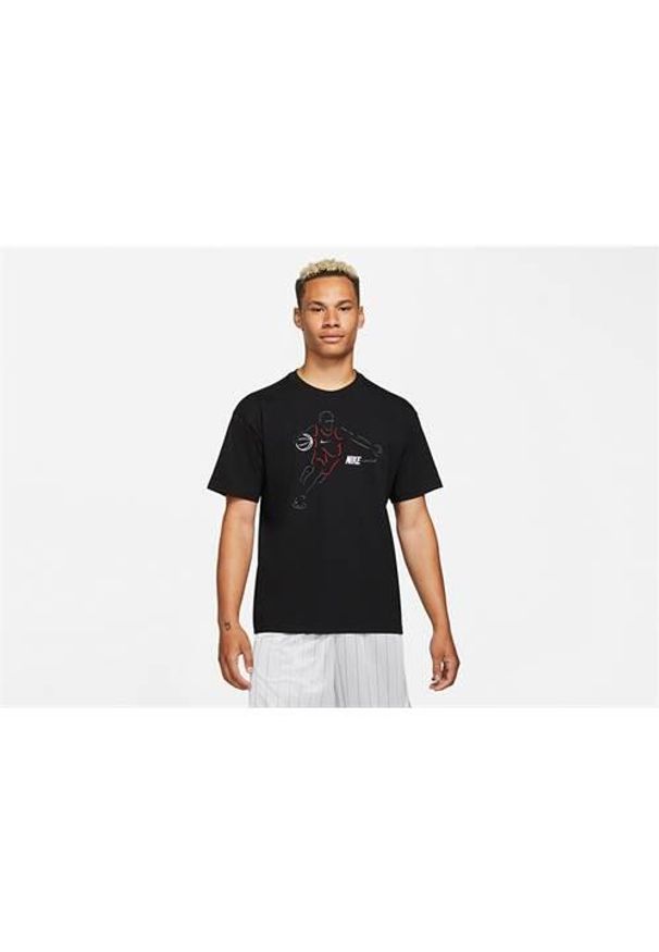 Koszulka sportowa męska Nike Outline 90. Kolor: czarny. Długość rękawa: krótki rękaw. Długość: krótkie. Sport: fitness