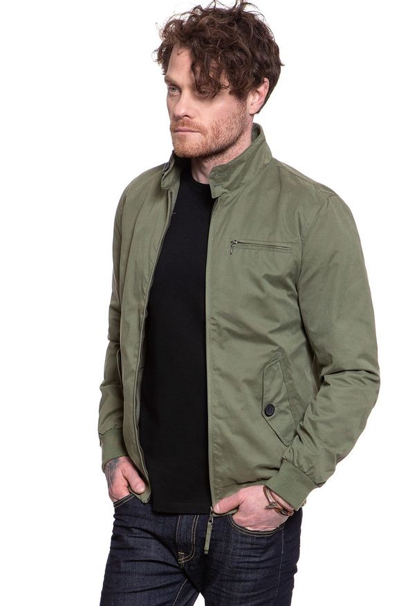 Jack & Jones - JACK & JONES JPRHARRIS JACKET DUSTY OLIVE 12115669. Kolor: zielony