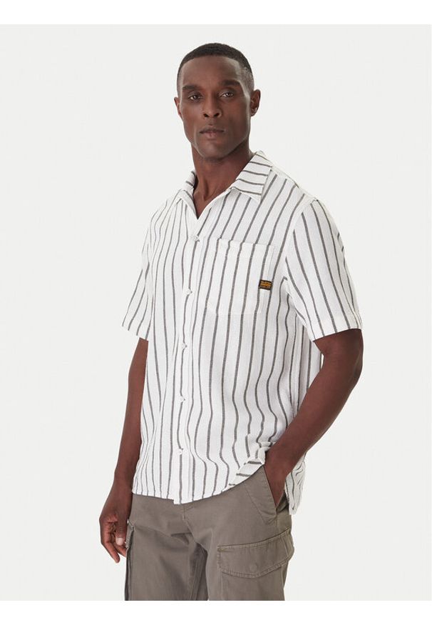 G-Star RAW - G-Star Raw Koszula One Pocket D26183-D916 Niebieski Regular Fit. Kolor: niebieski. Materiał: bawełna