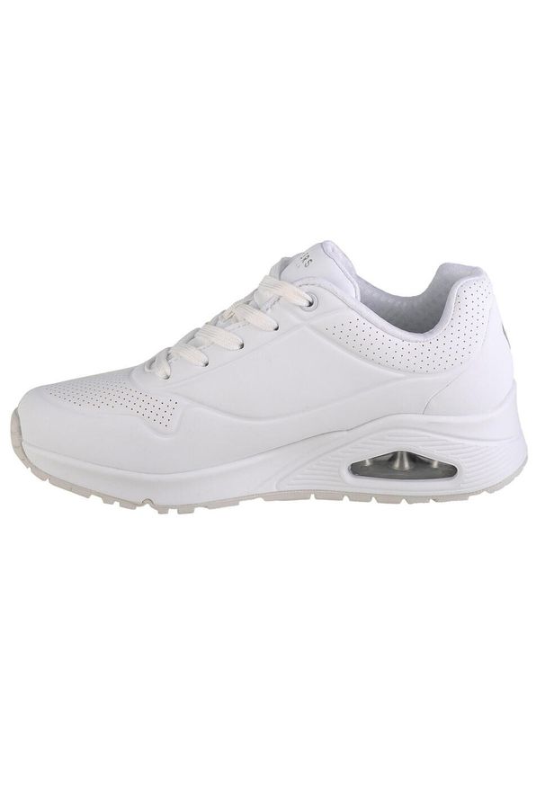 skechers - Buty do chodzenia męskie Skechers Uno Stand ON Air. Zapięcie: sznurówki. Kolor: biały. Materiał: guma, materiał, syntetyk. Szerokość cholewki: normalna. Sport: turystyka piesza