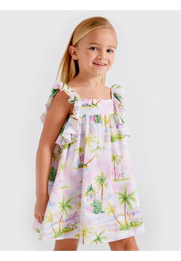 Sukienka letnia Mayoral. Wzór: kolorowy. Sezon: lato