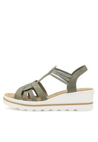 Rieker Sandały 67459-52 Zielony. Kolor: zielony. Materiał: syntetyk #5