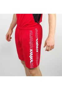 KARAKAL - Spodnie sportowe męskie Karakal Pro Tour. Kolor: czerwony. Materiał: materiał, syntetyk. Długość: krótkie