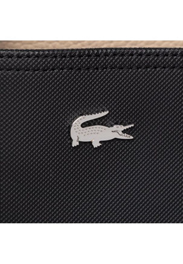 Lacoste Torebka Vertical Shopping Bag NF2991AA Czarny. Kolor: czarny. Materiał: skórzane