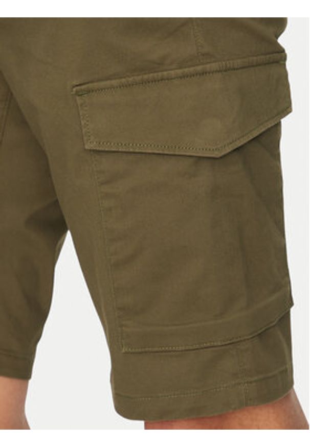 TOMMY HILFIGER - Tommy Hilfiger Szorty materiałowe John MW0MW31244 Khaki Regular Fit. Kolor: brązowy. Materiał: bawełna