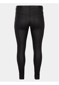 Zizzi Spodnie materiałowe M20125A Czarny Super Slim Fit. Kolor: czarny. Materiał: wiskoza #8