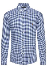 Polo Ralph Lauren Koszula Core Replen 710549084 Niebieski Slim Fit. Typ kołnierza: polo. Kolor: niebieski. Materiał: bawełna