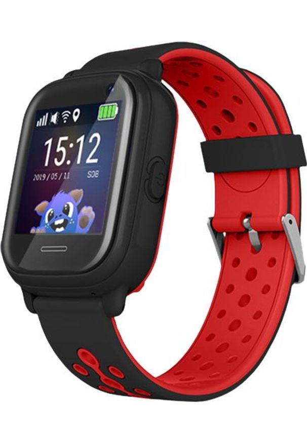 CALMEAN - Smartwatch Calmean Nemo2 Czarno-czerwony. Rodzaj zegarka: smartwatch. Kolor: wielokolorowy, czarny, czerwony