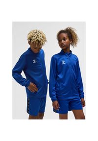 Dziecięca bluza dresowa Hummel Essential. Kolor: niebieski. Materiał: dresówka. Sport: joga i pilates #1