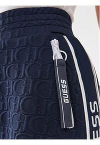 Guess Spódnica mini Darla V3YD06 KBSL0 Granatowy Regular Fit. Kolor: niebieski. Materiał: syntetyk
