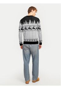 Jack & Jones - Jack&Jones Sweter Xmas Gabriel 12266118 Szary Regular Fit. Kolor: szary. Materiał: syntetyk