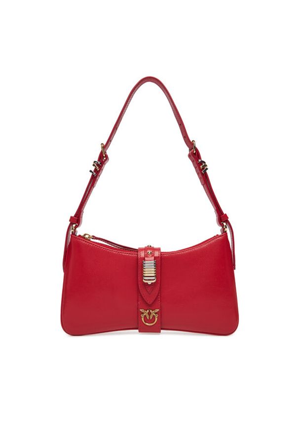 Pinko - PINKO Torebka Arthemis Shoulder Mini AI 24-25 PLTT 103512 A29V Czerwony. Kolor: czerwony. Materiał: skórzane
