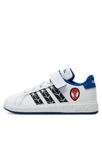 Adidas - adidas Sneakersy Grand Court Spider-Man El K IF0925 Biały. Kolor: biały #4