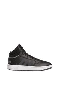 Adidas - Buty Hoops 3.0 Mid Classic. Kolor: czarny, szary, biały, wielokolorowy. Sport: koszykówka