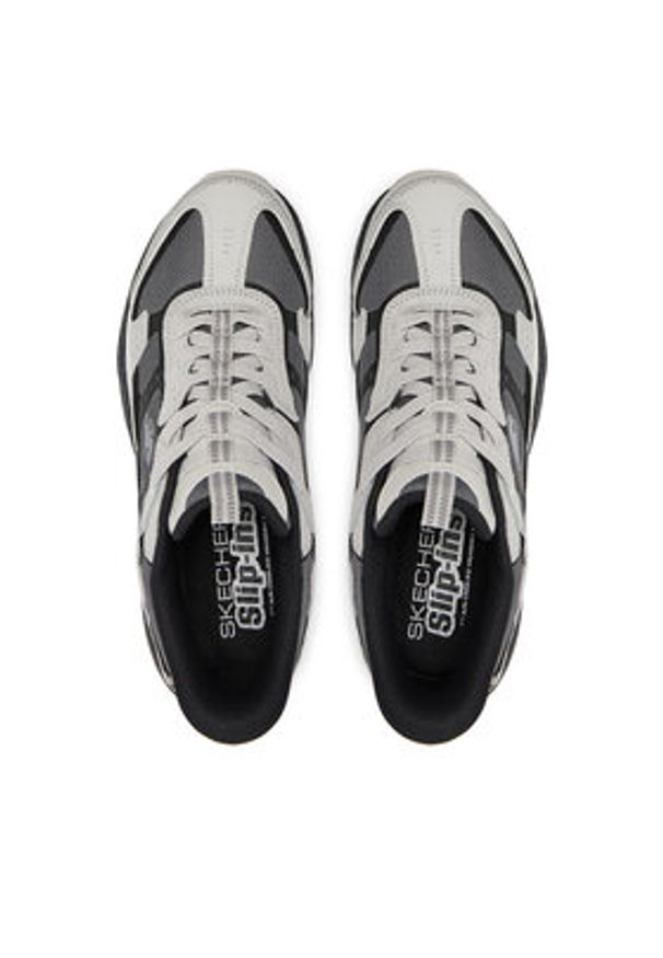 skechers - Skechers Trekkingi Slip-ins Vigor AT 237744/GYBK Szary. Kolor: szary. Materiał: skóra. Sport: turystyka piesza