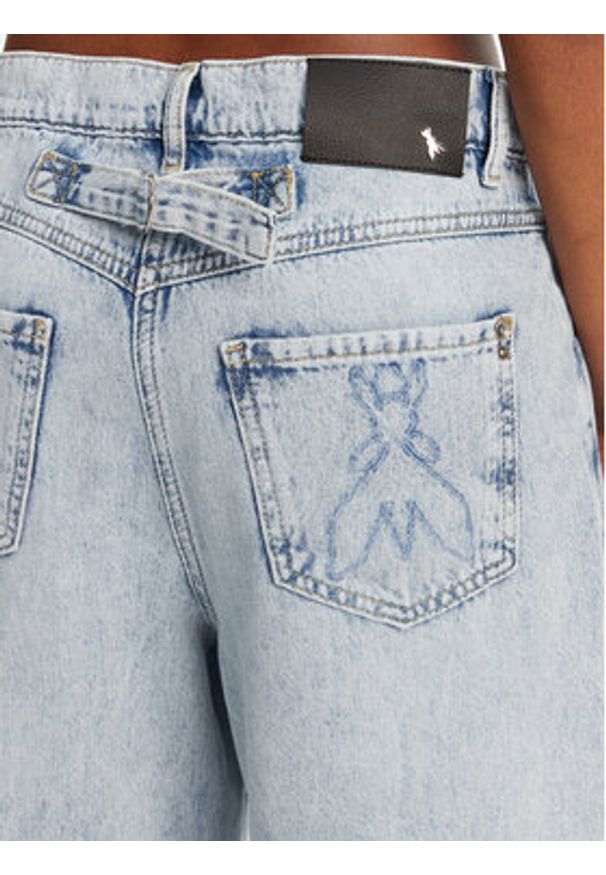 Patrizia Pepe Jeansy 2P1697/D070-CA61 Niebieski Wide Leg. Kolor: niebieski