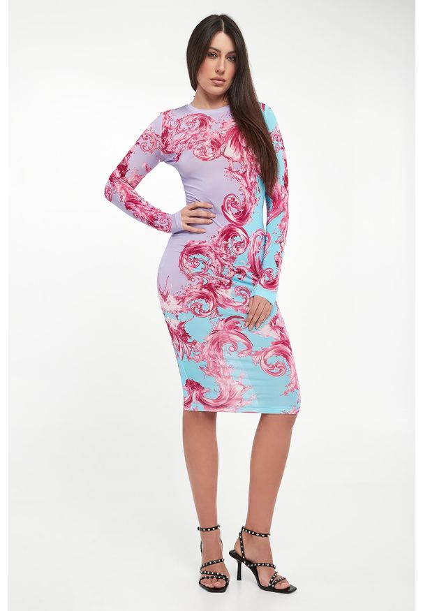Versace Jeans Couture - Sukienka z nadrukiem VERSACE JEANS COUTURE. Wzór: nadruk