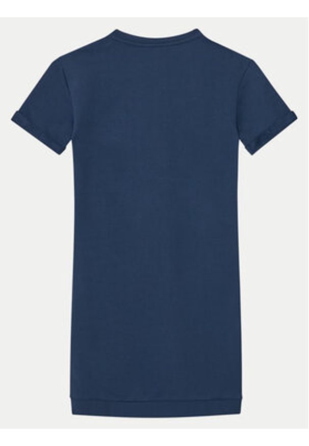Guess Sukienka codzienna J5RK28 KAD74 Niebieski Regular Fit. Okazja: na co dzień. Kolor: niebieski. Materiał: bawełna. Typ sukienki: proste. Styl: casual