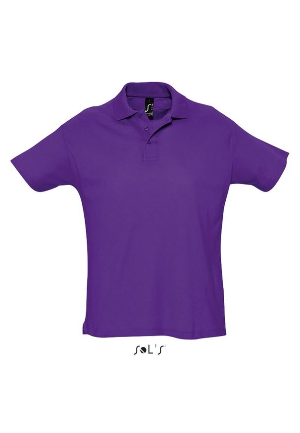 SOL'S - Polo Sol's Summer Ii. Typ kołnierza: polo. Kolor: niebieski. Materiał: bawełna. Sezon: lato