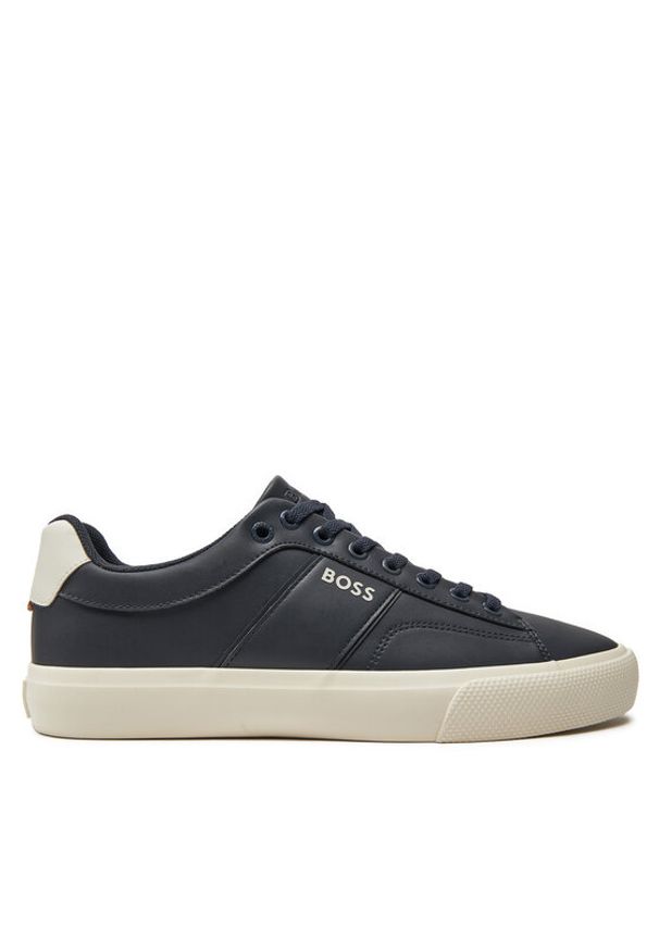 BOSS - Boss Sneakersy Aiden Tenn Flpp 50517289 Granatowy. Kolor: niebieski. Materiał: skóra