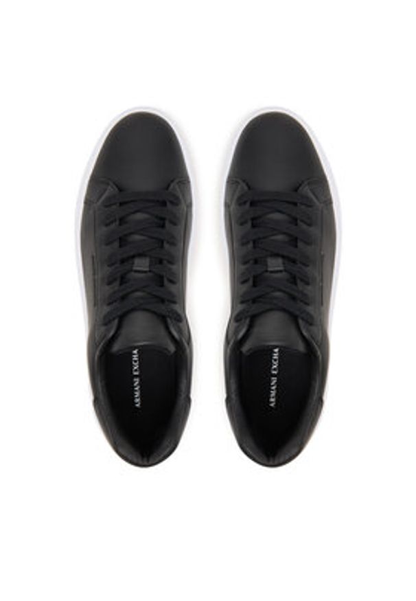 Armani Exchange Sneakersy XW000295 AF11912 UC001 Czarny. Kolor: czarny. Materiał: skóra