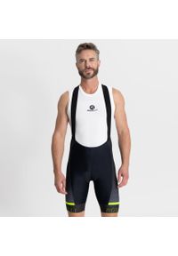 ROGELLI - Spodenki rowerowe męskie Rogelli Hero II. Kolor: wielokolorowy, żółty, czarny, szary, zielony