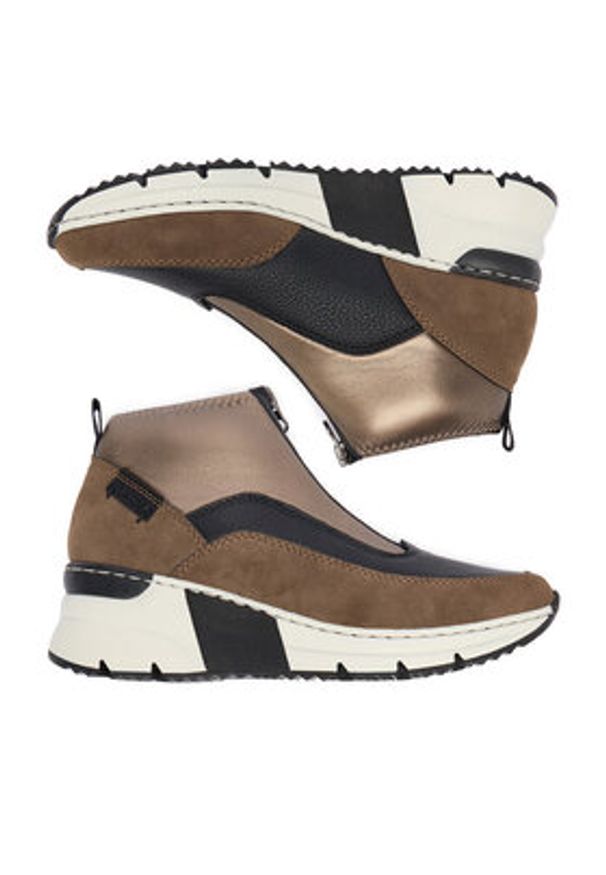 Rieker Botki CEO-N6352-25 Brązowy. Kolor: brązowy. Materiał: syntetyk, materiał