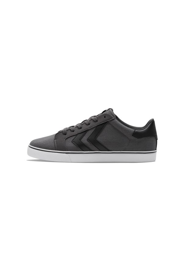 Trenerzy Hummel Leisure Lx-E. Kolor: szary. Materiał: zamsz. Szerokość cholewki: normalna. Wzór: jodełka