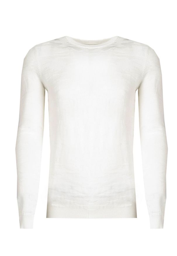 Antony Morato Sweter | MMSW00940 YA100018 | Mężczyzna | Biały. Okazja: na co dzień. Kolor: biały. Materiał: bawełna. Wzór: aplikacja. Styl: casual