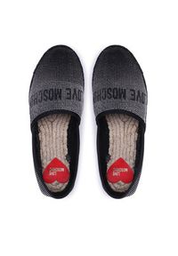 Love Moschino - LOVE MOSCHINO Espadryle JA10343G1GIGC000 Czarny. Kolor: czarny. Materiał: zamsz, skóra #4