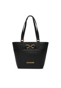 Love Moschino - LOVE MOSCHINO Torebka JC4347PP0IK1100A Czarny. Kolor: czarny. Materiał: skórzane