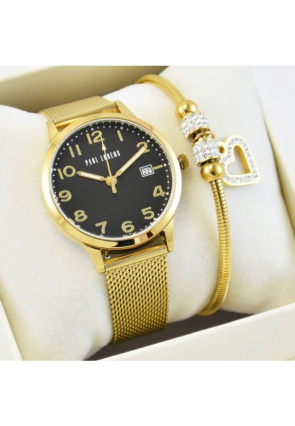 Zegarek Paul Lorens Zestaw damski zegarek STELLA 1D1 + bransoletka