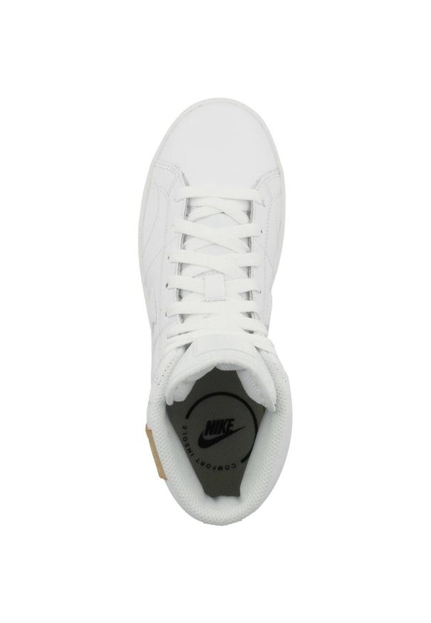 Tenisówki Nike Model Court Rooyale 2 Mid Kolor Biały. Kolor: biały, beżowy, wielokolorowy. Materiał: guma, syntetyk, materiał. Model: Nike Court. Sport: turystyka piesza