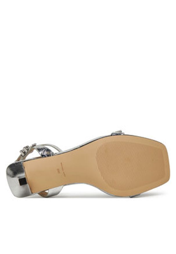 MICHAEL Michael Kors Sandały Darrington 40S5DTMS1M Srebrny. Kolor: srebrny. Materiał: skóra
