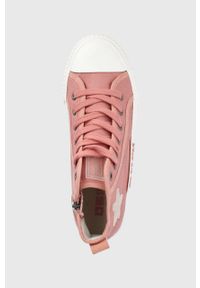 Big-Star - Big Star trampki damskie kolor różowy. Nosek buta: okrągły. Zapięcie: sznurówki. Kolor: różowy. Materiał: guma. Szerokość cholewki: normalna #2