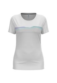 Odlo - Koszulka z krótkim rękawem damska ODLO F-Dry Ridgeline T-Shirt Crew Neck s/s. Kolor: biały. Długość rękawa: krótki rękaw. Długość: krótkie