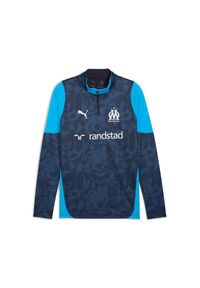 Puma - Treningowa góra 1/4 zip OM 2025/26. Kolor: niebieski. Sport: piłka nożna #1