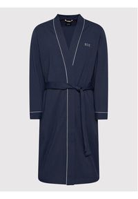 BOSS - Boss Szlafrok Kimono 50469624 Granatowy. Kolor: niebieski. Materiał: bawełna #3