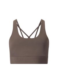 Biustonosz dla kobiet Athlecia Gaby V2. Kolor: brązowy. Sport: fitness #1