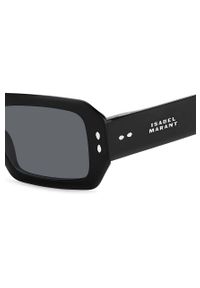 ISABEL MARANT - Isabel Marant okulary przeciwsłoneczne damskie kolor czarny. Kształt: prostokątne. Kolor: czarny #7