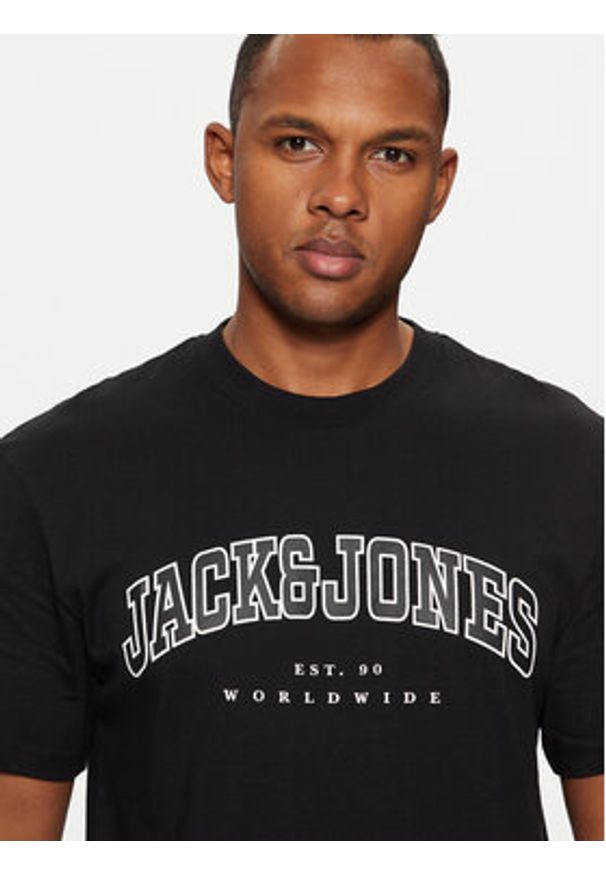 Jack & Jones - Jack&Jones T-Shirt 12257579 Czarny Relaxed Fit. Kolor: czarny. Materiał: bawełna