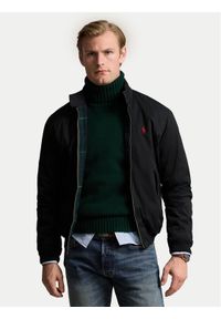 Polo Ralph Lauren Kurtka bomber 710923261003 Czarny Regular Fit. Typ kołnierza: polo. Kolor: czarny. Materiał: bawełna