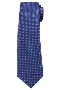 Ciemny Niebieski Elegancki Krawat -Angelo di Monti- 6 cm, Męski, Wzór Geometryczny. Kolor: niebieski. Wzór: geometria. Styl: elegancki #1