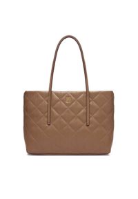Calvin Klein Torebka Quilted Small Tote LV04F3325G Beżowy. Kolor: beżowy. Materiał: skórzane #1