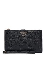 Guess Duży Portfel Damski Cresidia II Slg SWPD98 88157 Czarny. Kolor: czarny. Materiał: skóra