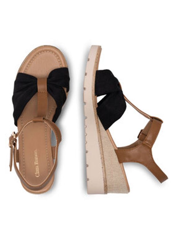 Clara Barson Sandały WS6253-06 Czarny. Kolor: czarny. Materiał: materiał